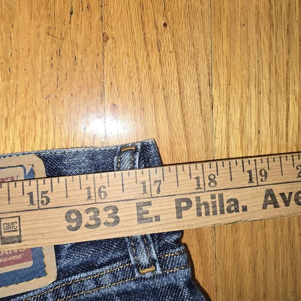 Diesel Jeans Mens 34x32 Straight Leg Blue Denim Sparker Made in Italy